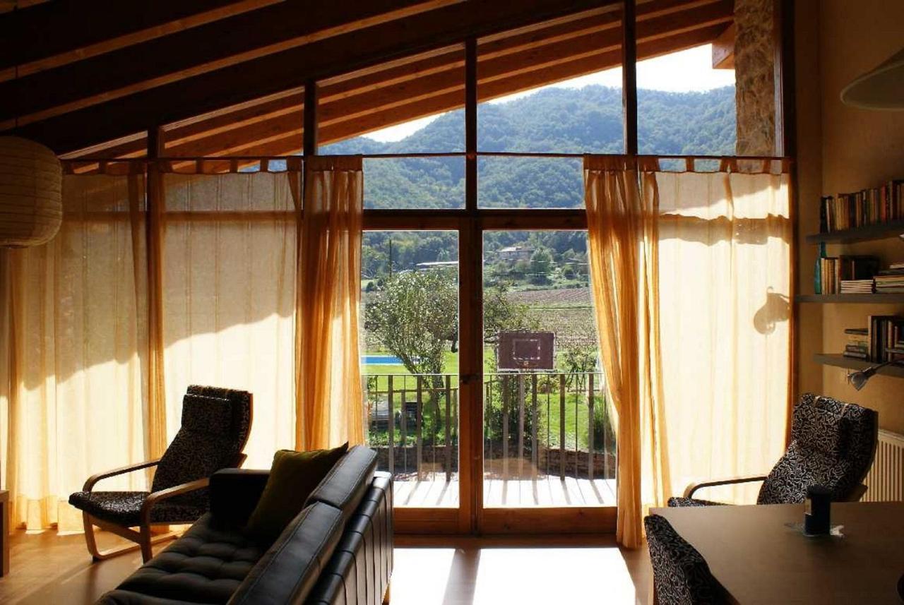 Mas Prat Apartment La Vall de Bianya Bagian luar foto