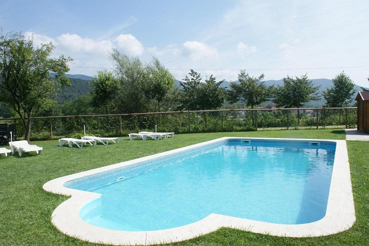 Mas Prat Apartment La Vall de Bianya Bagian luar foto
