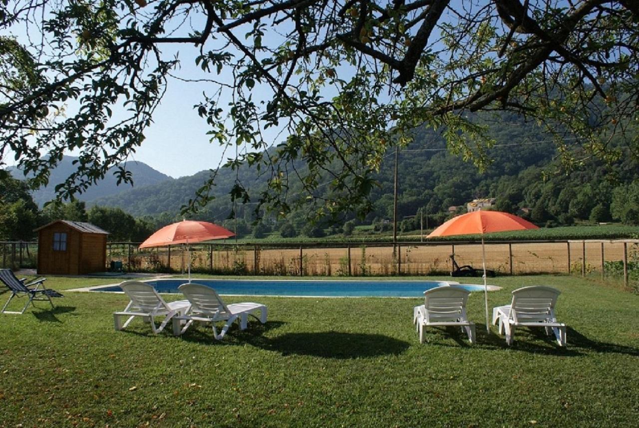Mas Prat Apartment La Vall de Bianya Bagian luar foto
