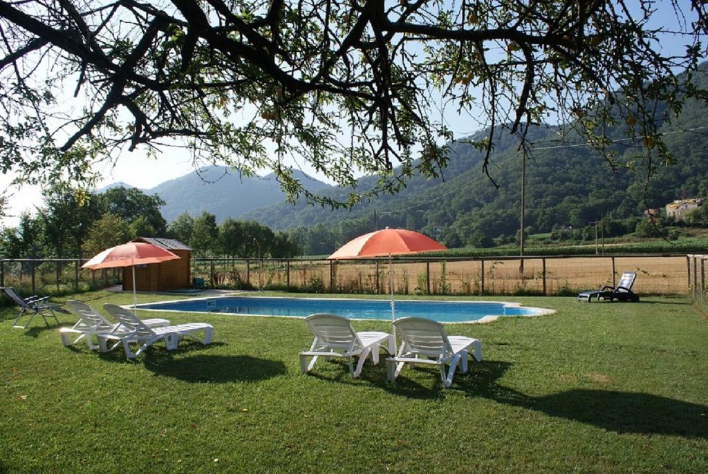 Mas Prat Apartment La Vall de Bianya Bagian luar foto